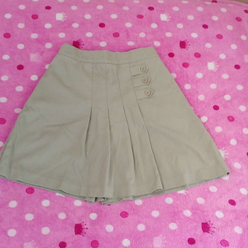 Girl's Size 18 CSUSA Khaki School Uniform Skort